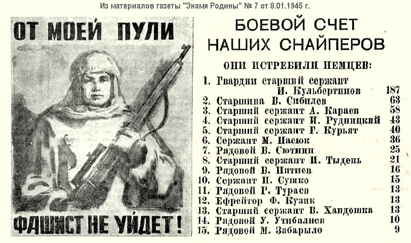 Великий снайпер Иван Кульбертинов