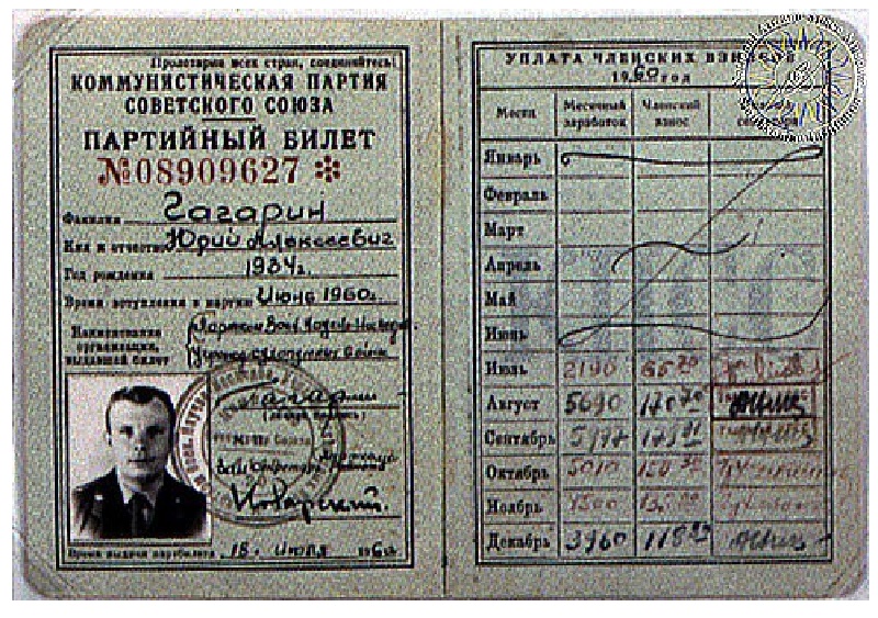 Зарплаты и партийные билеты известных людей в СССР