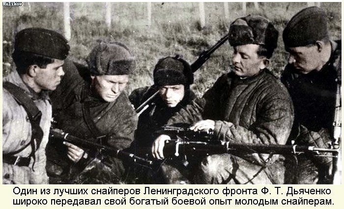 425 фашистских живодеров снайпера-истребителя Федора Дьяченко