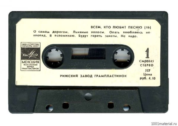 История аудиокассет в СССР