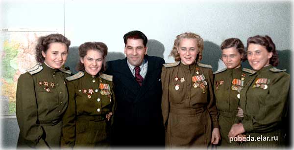 Черно-белые фотографии в цвете героев Великой Отечественной войны