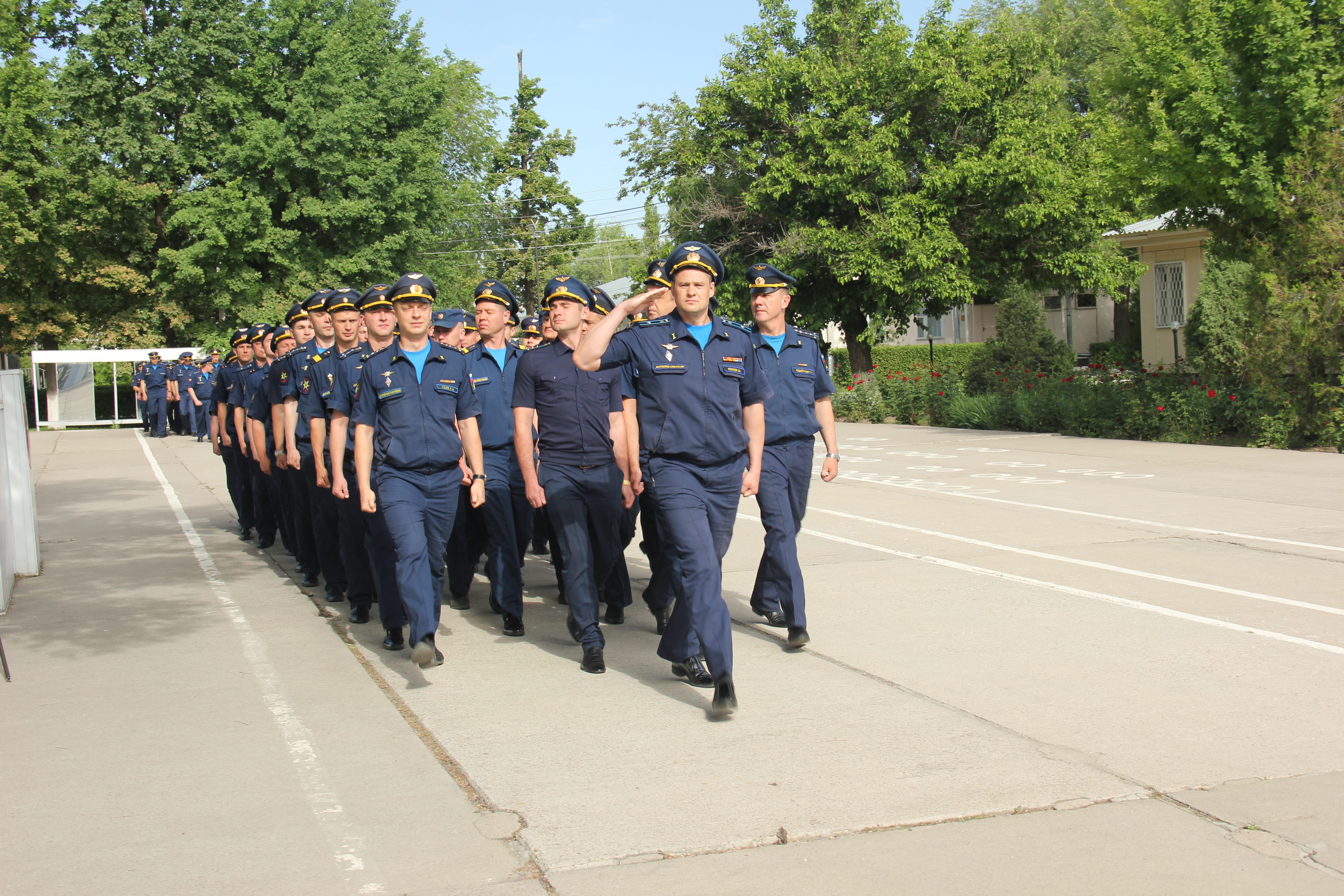 На авиационной базе ОДКБ «Кант» состоялся митинг, посвященный началу летнего периода обучения