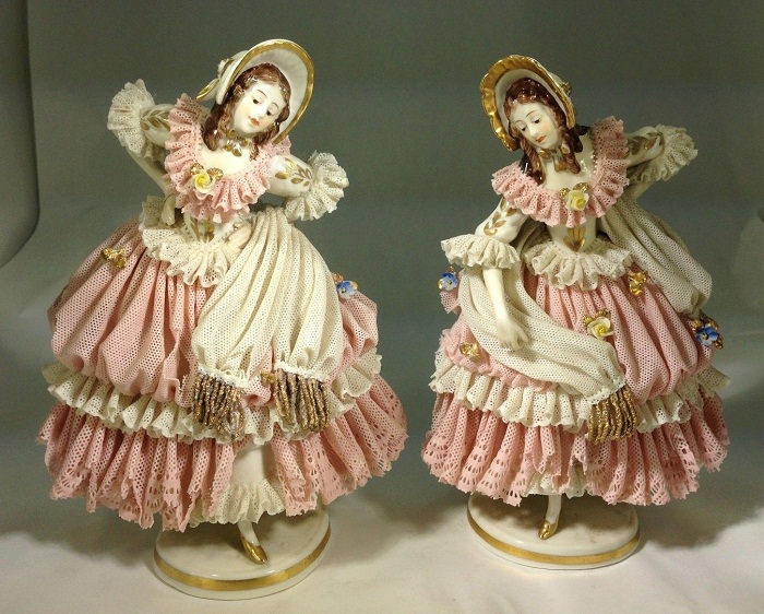 Дрезденские «кружевницы».Фарфоровые куклы